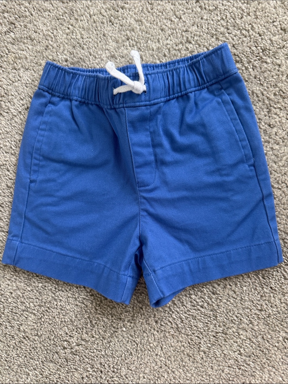 Janie and Jack Blue Cotton Drawstring Shorts